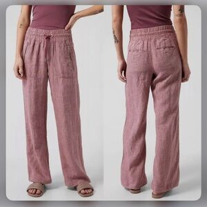 Athleta Cabo Linen Wide Leg Pant - 14 Tall